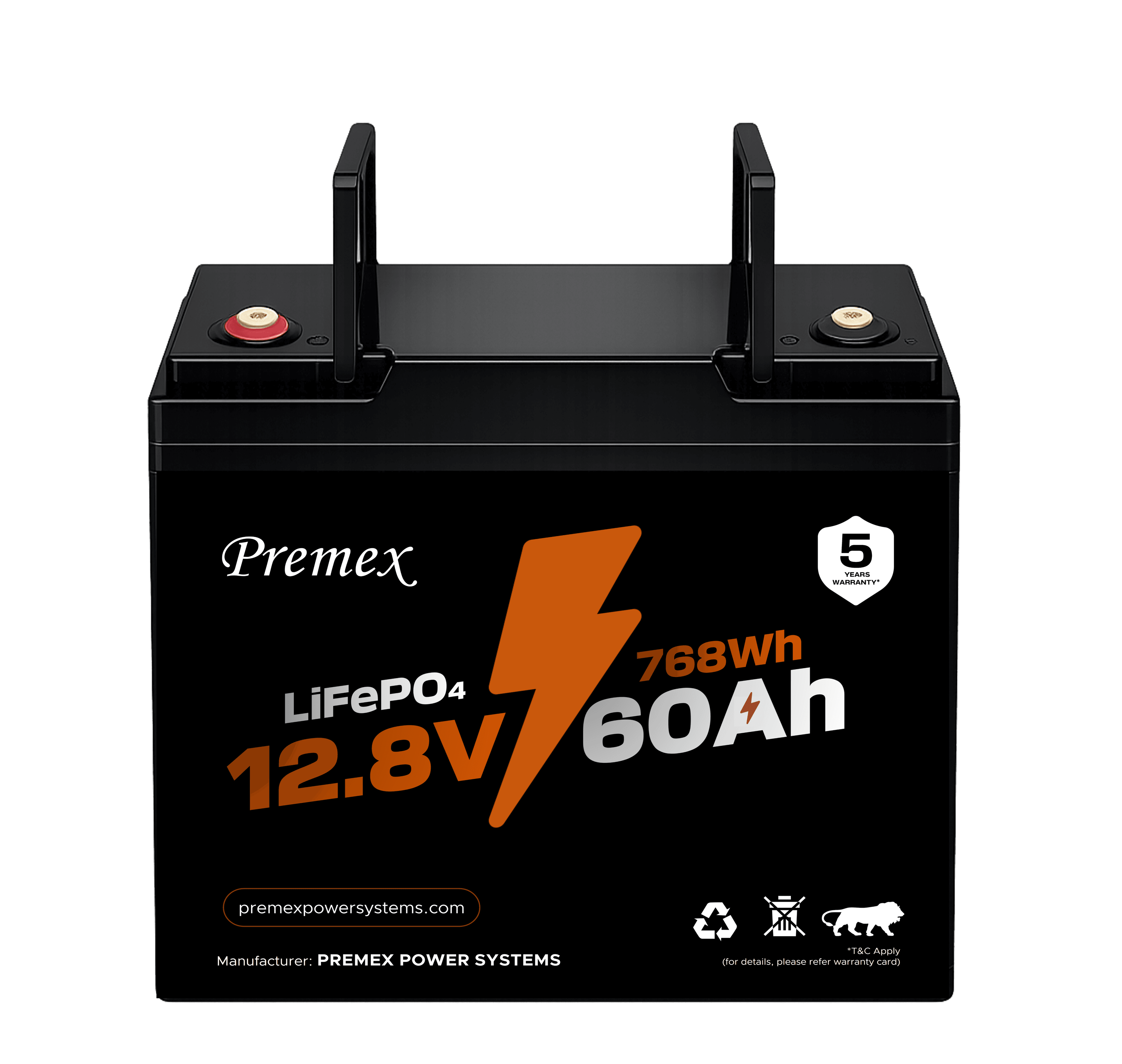 Premex - 12.8V / 60Ah Lithium Battery