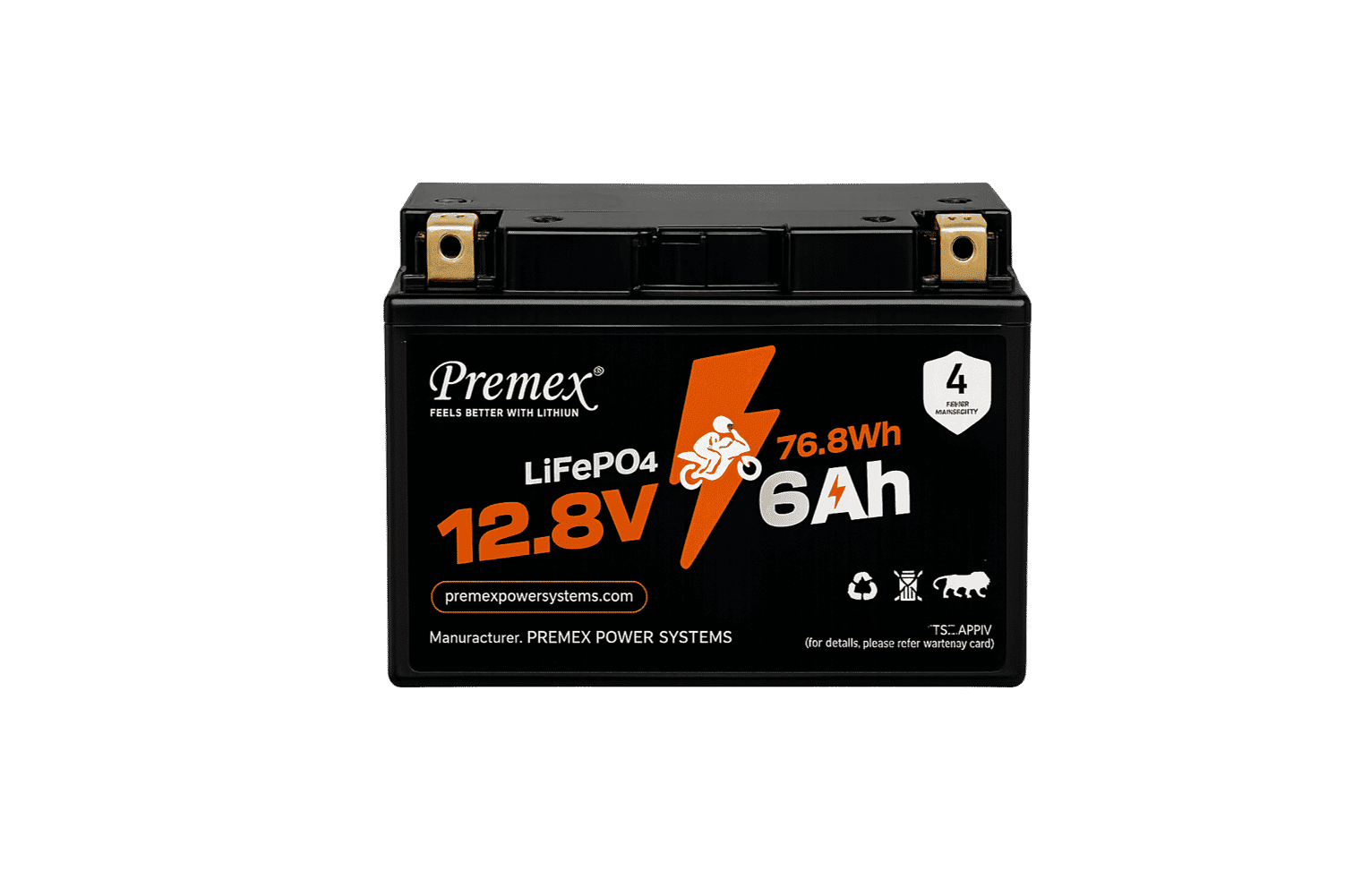 Premex - 12.8V / 6Ah Lithium Battery (5LB)
